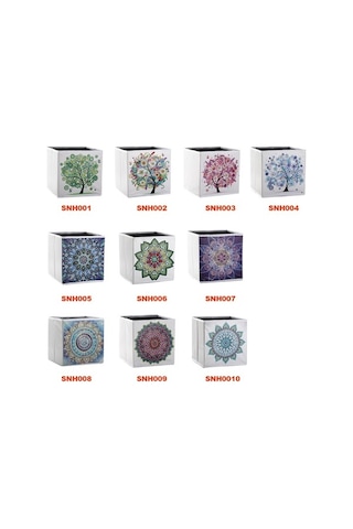 Ulzyvf Elmas Boyama Depolama Kutusu 25x25x25cm - Dıy Sanat Malzemeleri İçin Pratik Çözüm Diğer