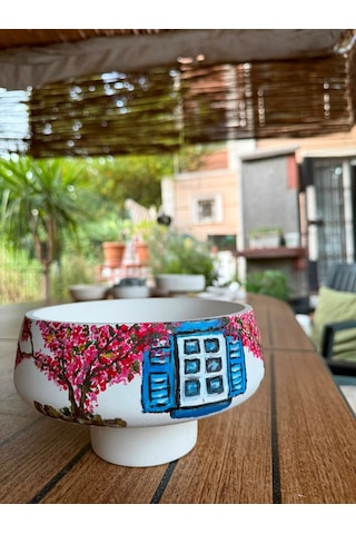 Technow Home 18x5,5cm Dekoratif Orta Sehpa Çok Amaçlı Sunumluk Kase