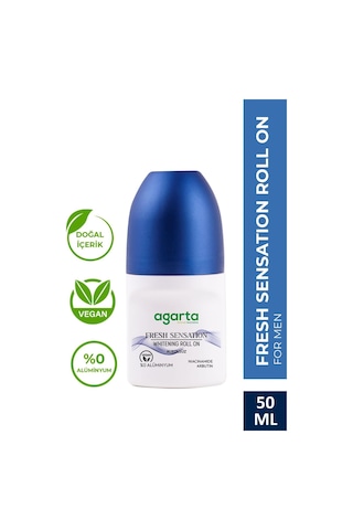Agarta Ter Kokusu Önleyici 24 Saat Etkili Beyazlatıcı Erkek Fresh Sensatıon Roll-on 50 ML