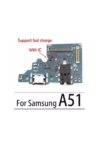 Geesglobal Gees Global Samsung Uyumlu A51 Mikrofonlu Şarj Soketi Bordu Anten Sok Gbzs Mikrofonlu Şarj Soketi.