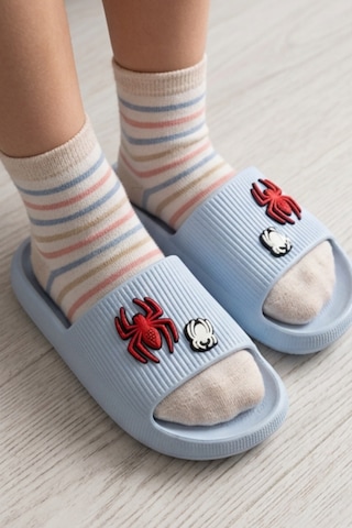 Hero-clog Macera Serisi - Gri Maske Figürlü Erkek Çocuk - Bebek Terlik : Ultra Hafif, Anatomik İ...