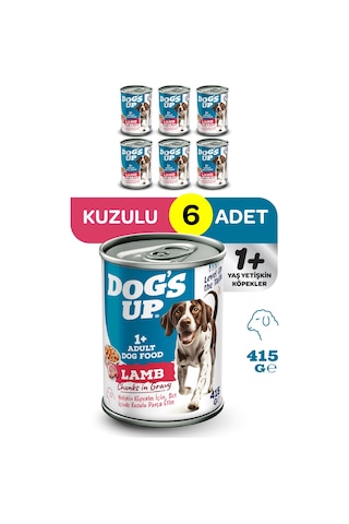 Dogs Up Yaş Yetişkin Köpek Maması Kuzu Etli 415gr 6lı