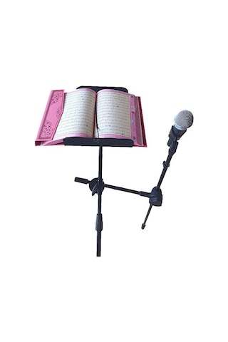 Minber Hutbe Kürsüsü ve Mikrofonluk Mikrofonlu Nota Sehpası