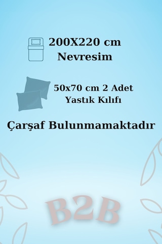 Çift Kişilik Pamuklu Nevresim Seti Çarşafsız Sarı Detay Desen Turuncu