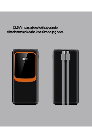 Mey İthalat Powerbank 20000 Mah Yüksek Kapasiteli Ve 22.5w Hızlı Şarj Destekli Çok Renkli