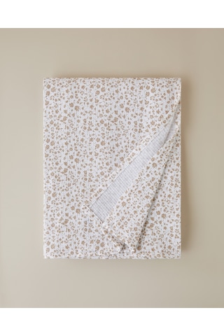 Floral Trail Çift Kişilik Pike 200x220 Cm Bej