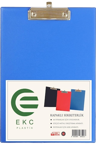 A4 Kapaklı Sekreterlik Mavi, Bloknot Yazı Tablası