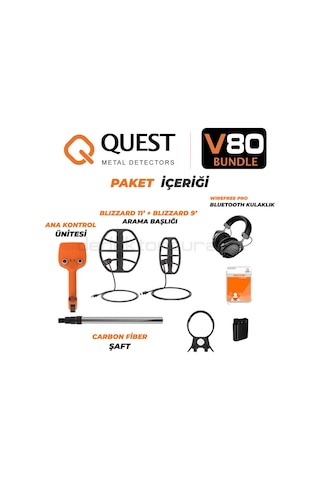 Quest V80 Bundle Dedektör