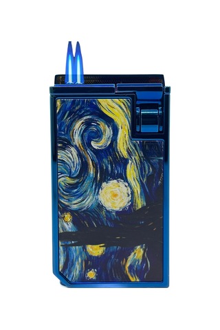 Firebird Starry Night Çift Torch Puro Çakmağı - Mavi Mavi