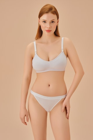Suwen Cotton Emzirme Sütyeni Sw5971101 Beyaz