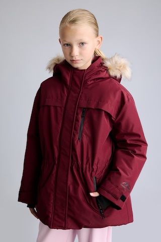 Defacto Çıkarılabilir Suni Kürk Yaka Kapüşonlu Polar Astarlı Fermuarlı Şişme Kayak Montu Kız Çocuk F4480a826wnbr115 Bordo-br115