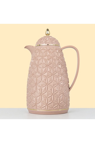 Lale Thermos Cam Hazneli Termos 9034 0.6 Lt Kahve & Çay 12 Saat Sıcak / 24 Saat Soğuk Yerli Üretim Charmy Pembe