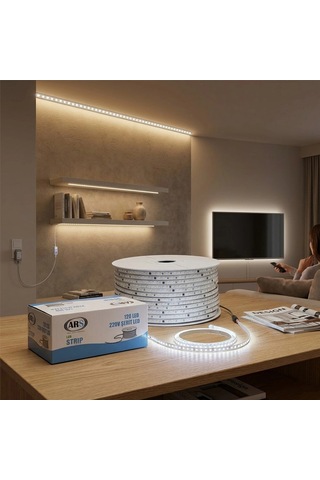 100mt 6500k - Beyaz Dış Mekan Şerit Led 220v 120led Ars-348985 Bx40