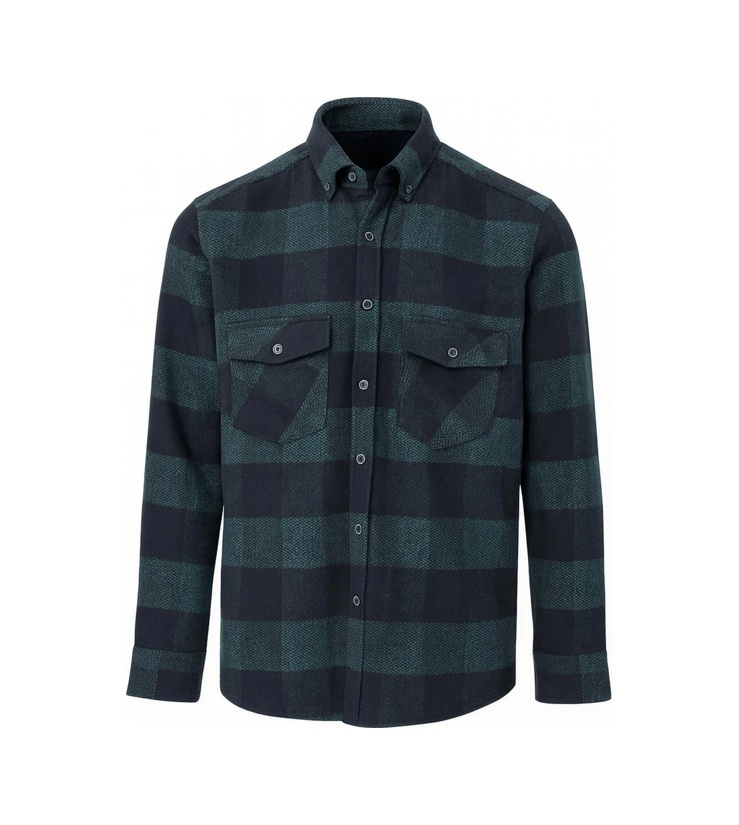 Fabio Cassani Erkek Kışlık Hakiki Oduncu Gömleği - 7399 Lacivert