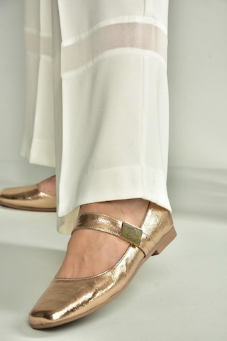 Fox Shoes U726454508 Bronz Rugan Kadın Babet Bronz-rugan