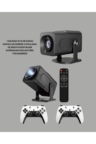 Mey İthalat Hcs350pro 1080p Full Hd Taşınabilir Android Projektör