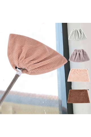 Kosona Halka Yıkama Ve Süpürme 2'li Fonksiyonlu, Kalın Su Emici Ananas Desenli Bez, Pembe Esnek Tip Opp Paketli