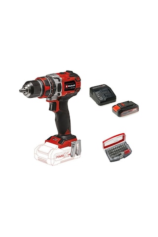 Einhell Tp-cd 18/50 Li-ı Bl Solo Akülü Vidalama Seti + 1 X 2.5 Ah Starter Kit + Kwb 32 Parça Bits Uç