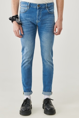 Lee Malone Skinny Fit Normal Bel Denim Esnek Jean Kot Pantolon L736LSTF Mavi