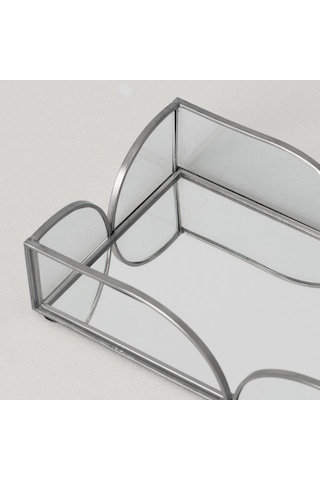 Linens Romilly 20x11 Cm Tepsi Silver
