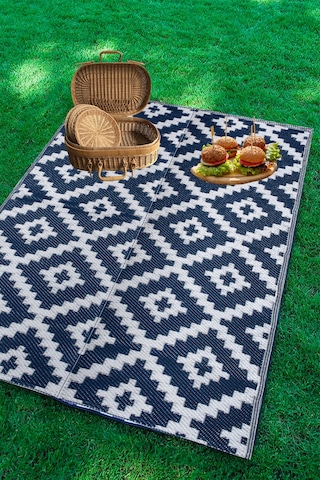 Konfor Halı Savana 8804 Plaj Kamp Piknik Bahçe Halısı Balkon Teras Hasır Mat Savan Halı