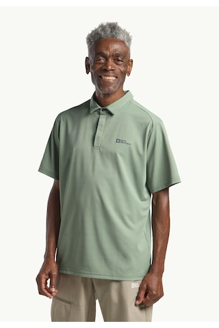 Jack Wolfskin Delgami Polo M Erkek T-shirt-29708 Açik Yeşil