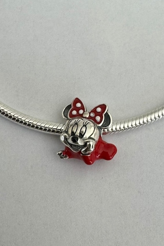 Fubena Kırmızı Minnie Silüeti Charm Fubena Kırmızı Minnie Silüeti Charm