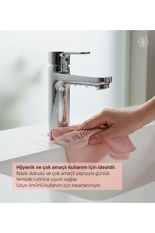 Pabricca Bambu Temizlik Bezi Yüksek Su Emiciliği, Antiyel, Waffle Dokulu Doğal Kurulama Bezi Çok Renkli