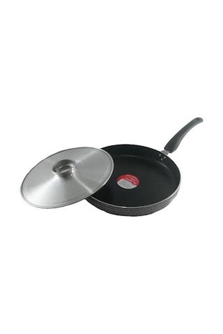 Dum Tv 32 Çift Katlı Teflon Özel Giresun Kızartma Tavası 32 Numara Siyah