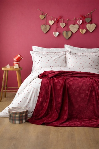 Amore Battaniye 166 226 Cm Tek Kişilik Rouge Kırmızı
