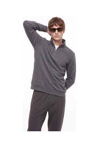 Jeep Antrasit Erkek Dik Relaxed Sweatshirt J5wm-swt7222 Antrasit Melanj