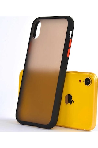 Apple Uyumlu iPhone XR 6.1 Kılıf Zore Fri Mat Yüzey Renkli Kenar Kılıf