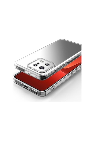 Xiaomi Mi 13 Pro İle Uyumlu Kılıf Şeffaf Kamera Korumalı Esnek Silikon Telefon Kılıfı Kapak