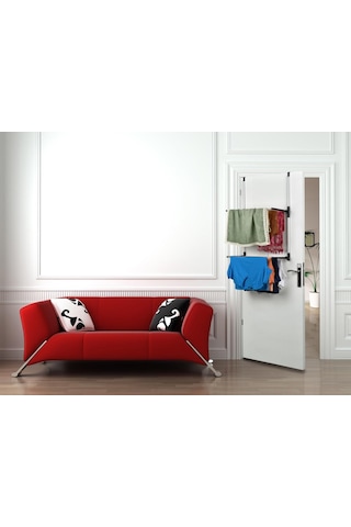 Biricik Kapı Arkası 2 Katlı Çamaşır Kurutmalık Siyah