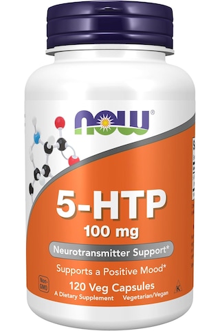 Now 5-htp 5-hydroxytryptophan 100 Mg Neurotransmitter Positive Mood Support 120 Veg Caps