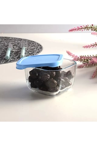 Paşabahçe 53223 Snow Box Saklama Kabı 275 Cc 4 Parça Mavi