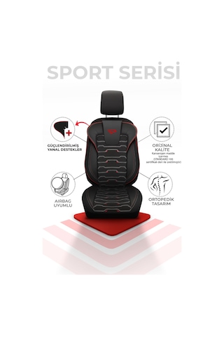 Panda Sport Serisi Jakar Kumaş Oto Koltuk Kılıfı - Tam Set