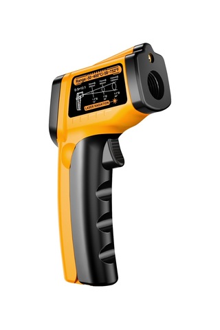 Yifomall Aneng Th109 El Tipi Kızılötesi Termometre - Dokunmadan Sıcaklık Ölçer, Lcd Ekranlı, Lazer Konumlandırma, Sarı Pil İçermez