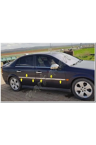 Opel Vectra C Krom Yan Kapı Çıtası 2002-2009 4 Parça Paslanmaz Çe