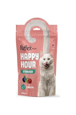 Ayrex Reflex Happy Hour Kisirlaştirilmiş Kedi Ödül Mamasi 60 Grr
