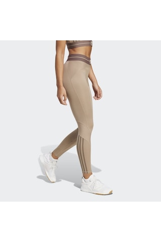 Adidas Jy2068 Hyg Rıb 1-1 L Kadın Spor Tayt Krem