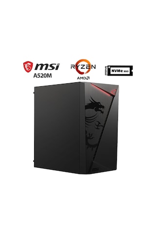 Xaser SHIELD X7 R5-5500 16 GB 512 GB M.2 Nvme SSD 2 GB GT610 Free Dos Masaüstü Bilgisayar