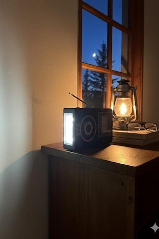 Fenerli Mini Fm Radyo Şarjlı Taşınabilir Solar Radıo Bluetooth Hoparlör Sd Kart Usb Girişli Speaker