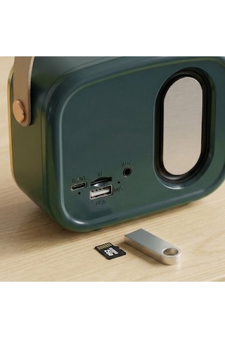 Bluetooth Destekli Klasik Retro Müzik Hoparlörü, 3w Güç
