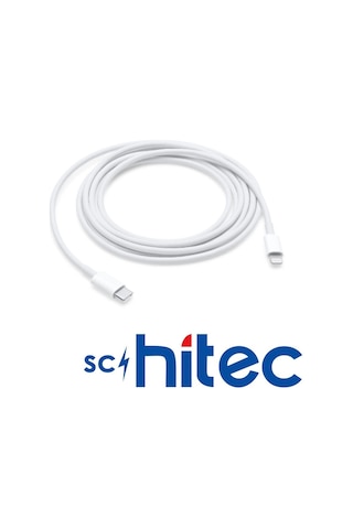 Schitec 60w Type-c To Lightning Data Ve Hızlı Şarj Kablosu Telefon, Apple Uyumlu iPad Beyaz Sk003