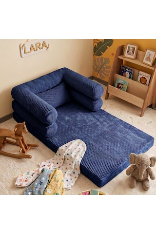 Miniwood Montessori Yatak Oyun Alanlı Bebek Yer Yatağı Sünger Çocuk Karyola 105 x 150 CM