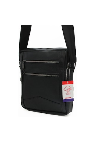 PENTA POLO HAKİKİ DERİ OMUZ ÇANTASI Siyah