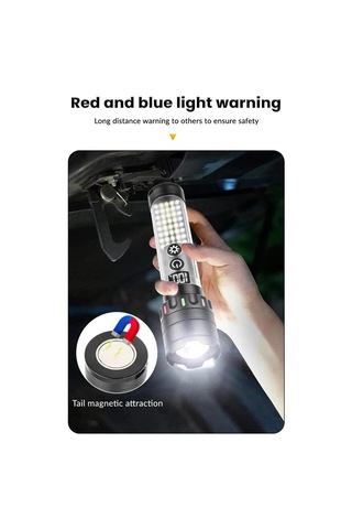 Tr Güçlü Taktik Led El Feneri Paweınuo Sdt53 3800lm, 35w, Yan Cob Aydınlatma Ve Type-c Şarj Özelliğine Sahip