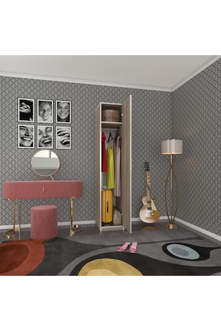 Kenzlife Gardırop Öğrenci Dolabı Tek Kapılı Kasımpatı Crd 180 35 42 Crd Gardolap Dolap Ofis