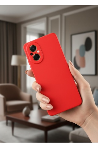 Realme 12 Lite Uyumlu İçi Kadife Kamera Korumalı Renkli Silikon Kılıf